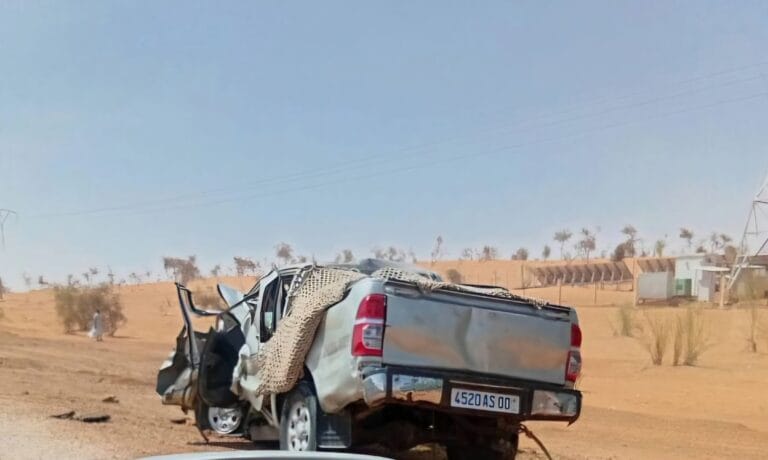 وفاة أستاذ وإصابة 14 شخصًا في تصادم شرق آقشوركيت بولاية البراكنة